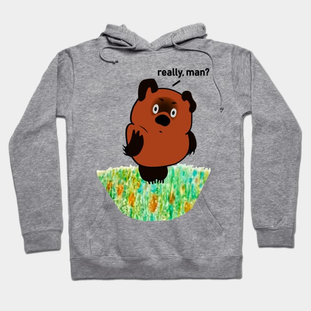 Winnie the Pooh from the USSR Hoodie by MushroomEye